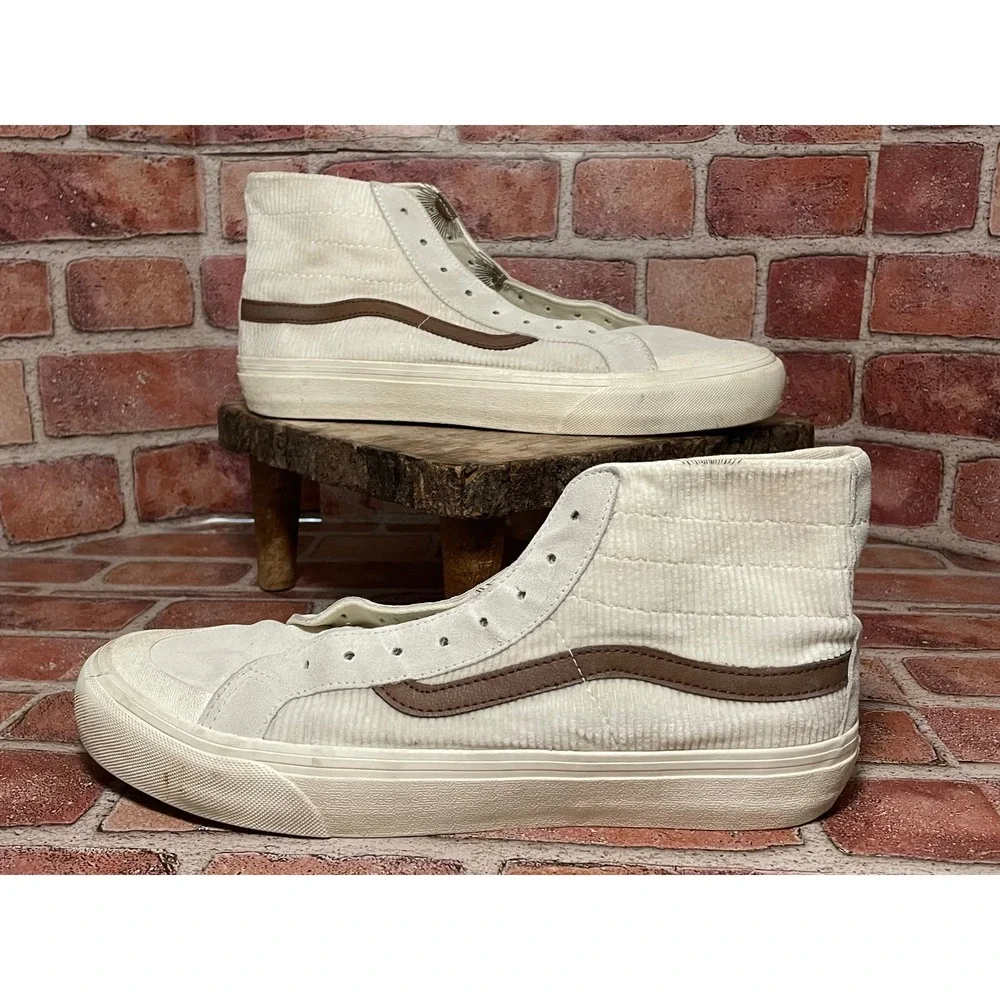 Vans x Thalia Surf Shop Sk8-Hi Corduroy Suede Cream Brown Mens 11 Sneakers